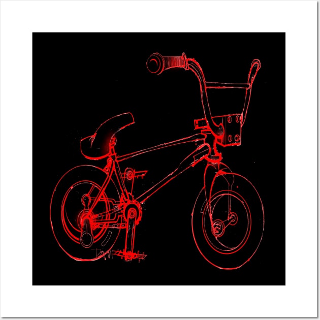 bmx bike Wall Art by IAN TOVEY ILLUSTRATOR